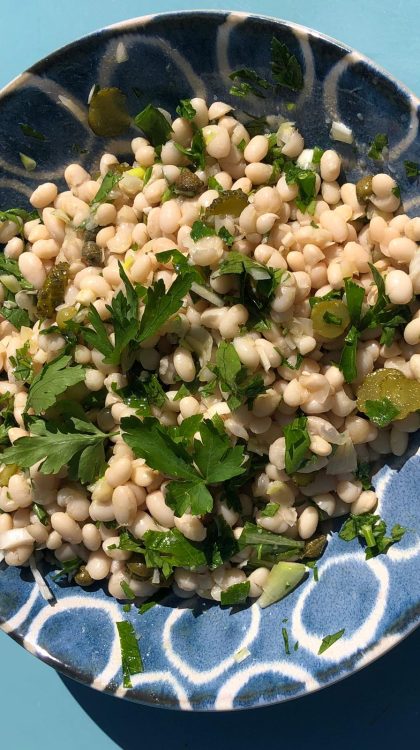 Salade de haricots vanille